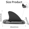 thumbnail image 5 of Surf Fin, Plastic Detachable Inflatable Stand Up Paddle Board Fin Replacement Quick Release Slide on Center Fin for Long Board Surfboard Paddle Board$$Sport & Recreation Other, 5 of 9