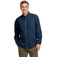 thumbnail image 1 of Port & Company ®  - Long Sleeve Value Denim Shirt. Sp10 M Ink Blue*, 1 of 4