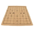 thumbnail image 4 of Tablero de ajedrez chino de cuero de microfibra, tapete plegable enrollable para tablero de ajedrez, herramienta de entretenimiento de aprendizaje perfecta para viajes, 4 of 5