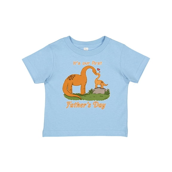 Inktastic It's Our 1st Father's Day Brontosaurus Family Boys or Girls Baby T-Shirt