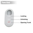 thumbnail image 3 of Unique Bargains Pink Silicone Three Button Car Remote Key Cover Case for Fiat 500 Viaggio Ottimo, 3 of 5