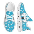 thumbnail image 1 of Zapatos planos con estampado divertido de dientes de dentista para mujer, zapatillas azules con cordones, calzado transpirable de verano para adolescentes., 1 of 6