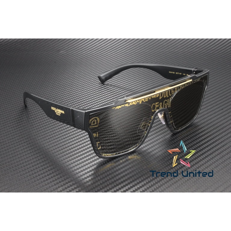 Dolce & Gabbana DG 6125 Unisex Square Sunglasses with Gold  display picture 3