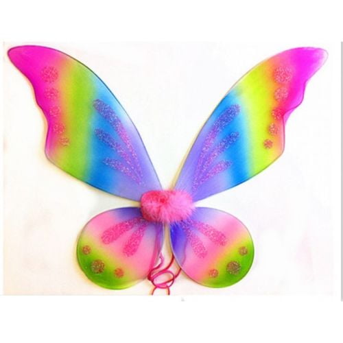 Fairy Wings Butterfly TinkerBell Pixie Dress Up Costume Double Layer Quality 
