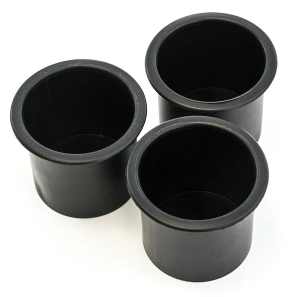 3 Cup Holder Plastic Pocket Recessed Insert Universal for Boat RV Car