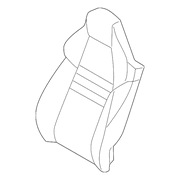 Genuine OE Porsche Seat Back Cover - 970-522-141-29-DAM