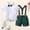 White, variant on RTKFRFLM Kids Professional Performance Set Short Sleeve Shirt and Suspender Pants 2 Piece Outfits for Boys Summer School Stage Show Daily Wear Blue 3-4 Years
