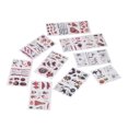 thumbnail image 5 of DEWIN 28pcs Pegatinas de tatuaje de Halloween Cicatriz Patrón de calabaza Diseño único Pegatinas de tatuaje falso a prueba de agua para maquillaje de disfraces de fiesta de disfraces, 5 of 5