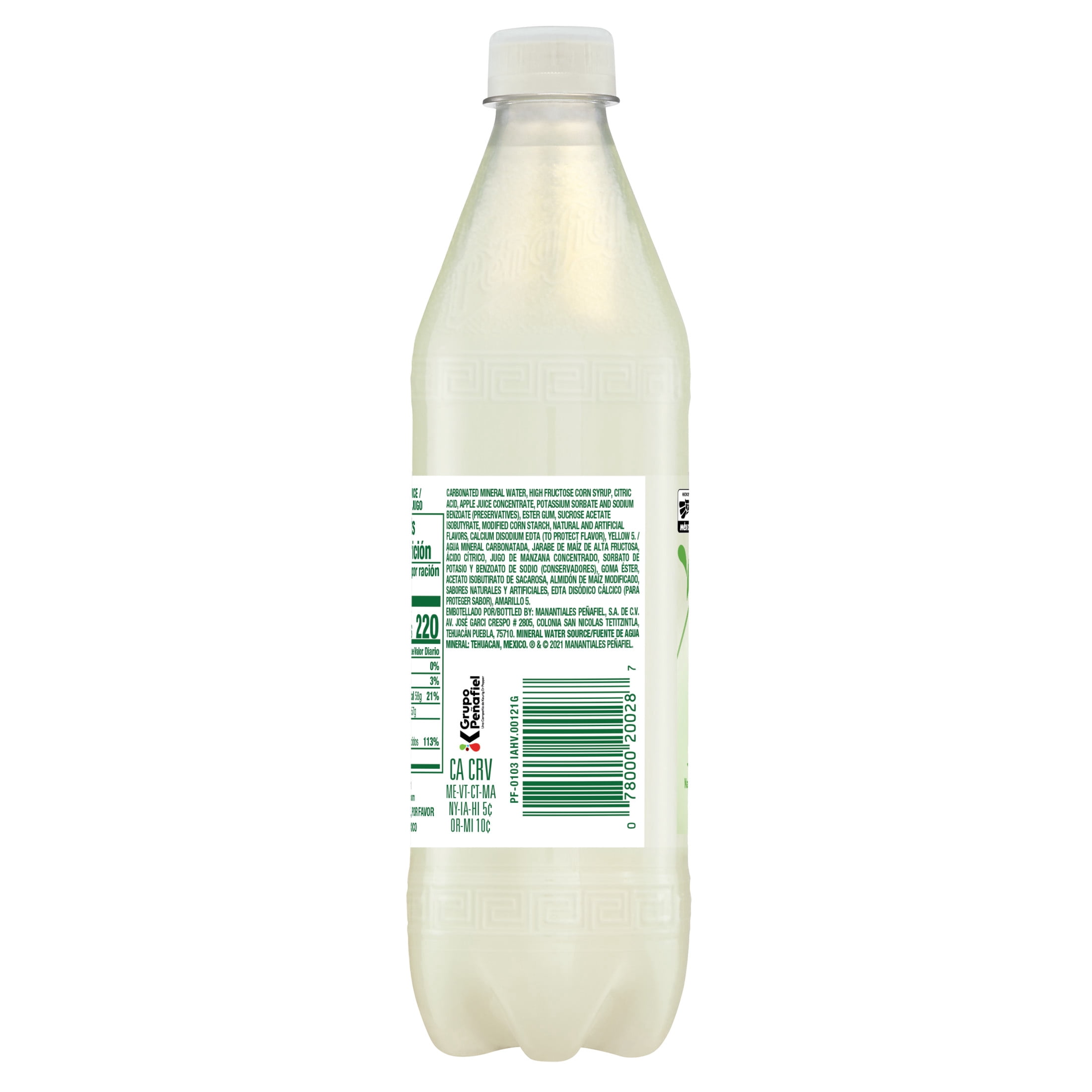 Penafiel Limonada Limeade Spring Mineral Water, 20.3 fl oz, Bottle