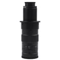 thumbnail image 5 of CS C-Mount Microscope Camera Zoom Monocular Lens 0.7-4.5X Optical Magnification 6.5:1 Ratio Alloy Construction Manual Focus for Industrial Scientific PCB Jewelry LCD Quartz(120X), 5 of 10