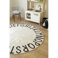 thumbnail image 3 of BUNGALOWANDBEYOND Round ABC Rug For Kids | Educational Alphabet Rug | Nursery, Playroom, Classroom, And Kids Room Rug | Play Area Rug | Alphabet Custom Rug | 2.11 ft Diameter, 3 of 8