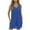 Blue, variant on Lenpel Rompers for Women Casual V Neck Sleeveless Solid Color Loose Jumpsuits Summer Short Overalls with Pockets
