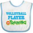 thumbnail image 3 of Inktastic Volleyball Player Kids Boys or Girls Baby Bib, 3 of 4
