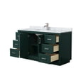 thumbnail image 3 of Wyndham Collection Miranda 60" Plywood Single Bathroom Vanity in Green/Nickel, 3 of 6