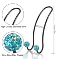 thumbnail image 4 of OTOSTAR Car Hooks Bling Handmade Crystal Multifunctional Car Back Seat Headrest Hangers Strong and Durable Auto Hooks Organizer Universal for Vehicle SUV Truck, 2 Pack (Sky Blue), 4 of 6