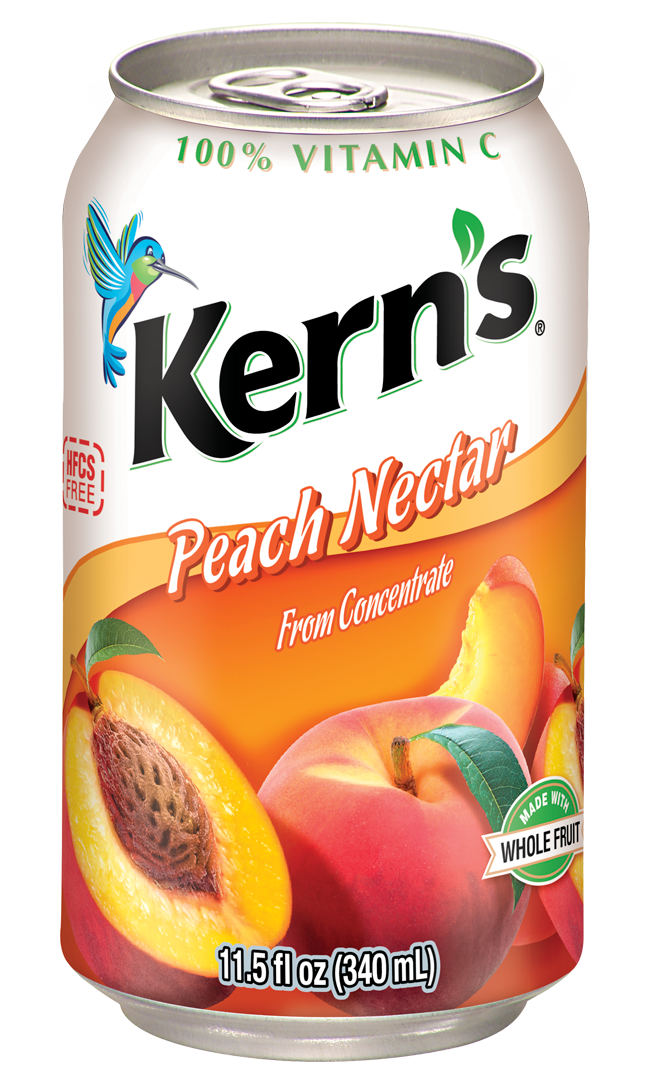 Kern's Peach Nectar from Concentrate, 11.5 Fl. Oz.