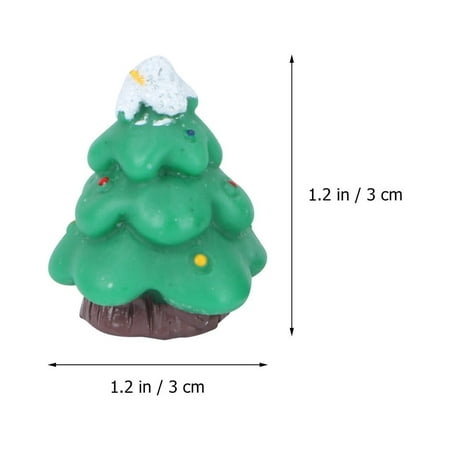 

23 Pcs Stylish Christmas Resin Ornaments Artificial Micro Landscape Decor Miniature Landscape Plant Ornaments for Mini Landscape Supplies (Random Style)