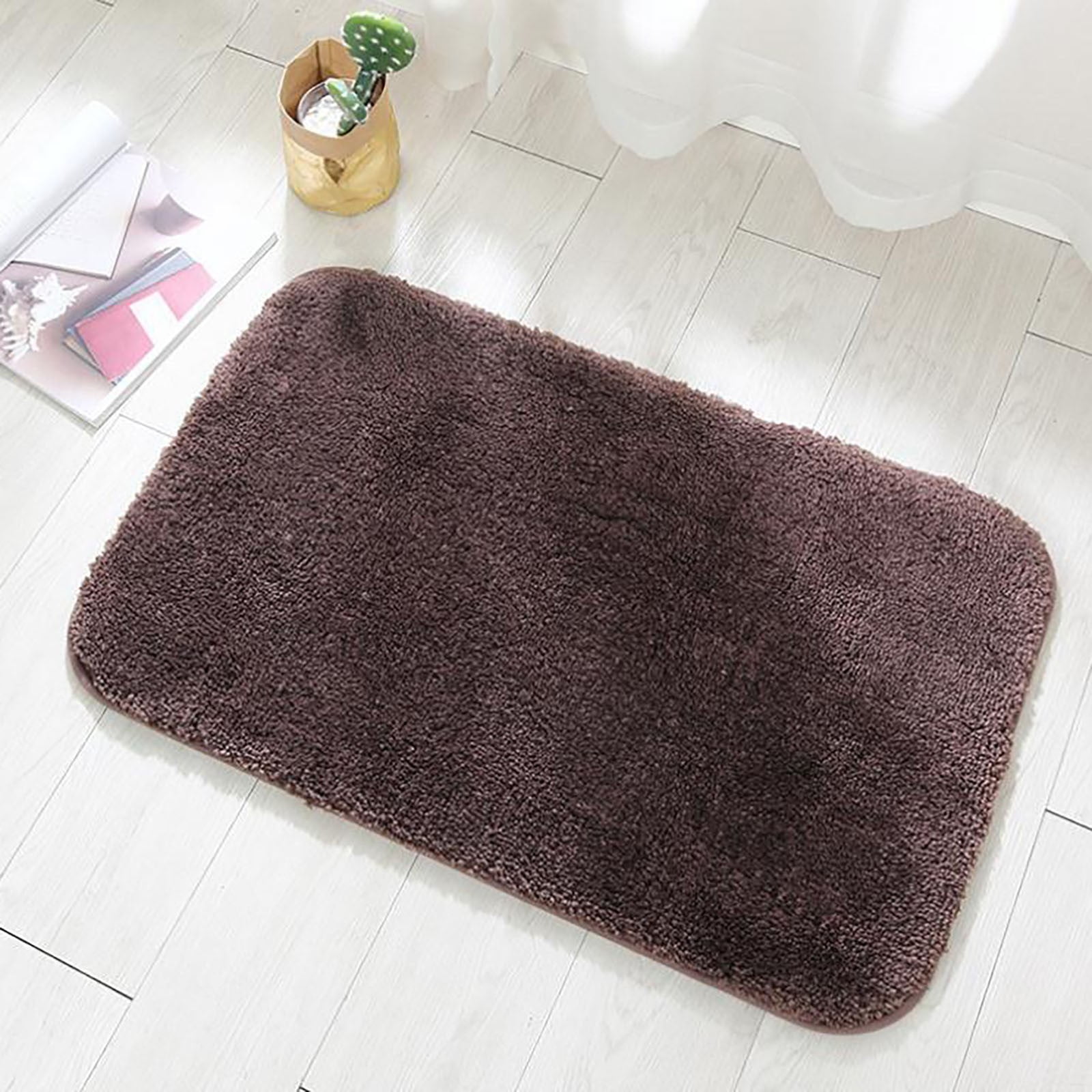 Pauwer Lot De 3 Tapis De Bain Microfibre Moelleux Antidérapants - Bleu Absorbant Et Luxueux