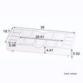 thumbnail image 4 of PORKISS 2 in 1 Wooden Play Table for Building Bricks, with Wheels and Reversible Top, Folds for Easy Under Bed Storage, White, 4 of 10