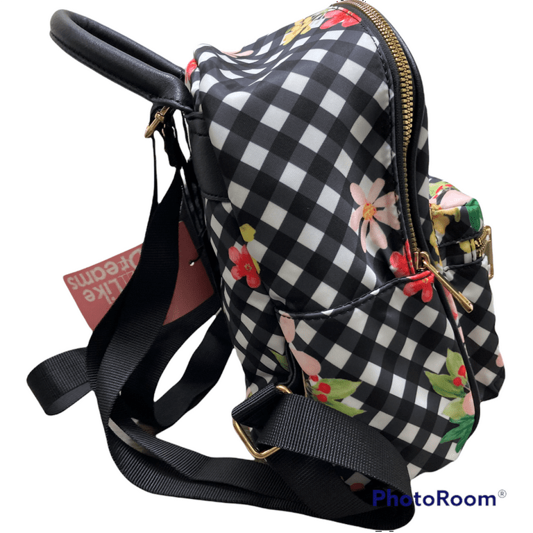 Like Dreams Women s Teen Girl Plaid Flower Mini Backpack