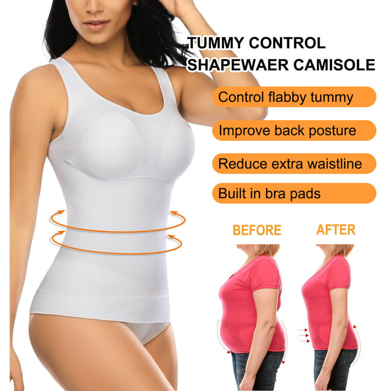  Womens 3PK Tummy Control Shapewear Tank Tops