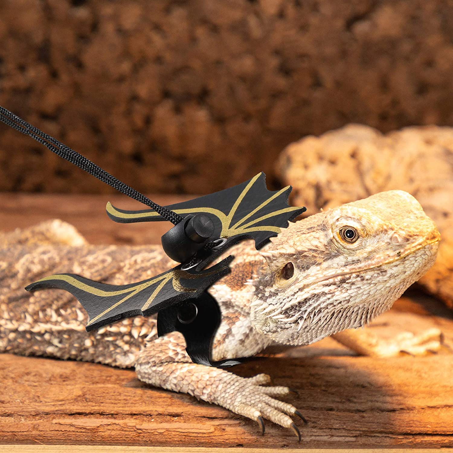 Verstellbares Eidechsen-Geschirr Mit Leine – Sicherer Ausflug Für Reptilien & Kleine Haustiere