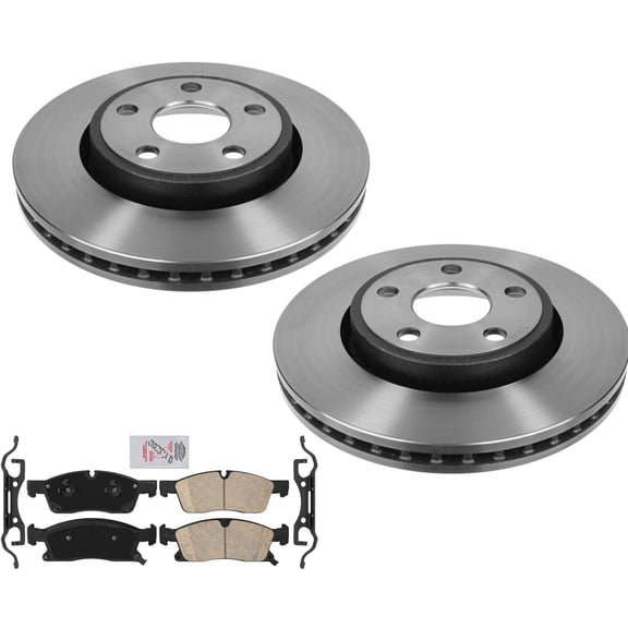 Performance 330MM Disc Brake Rotors and Brake Pads For Grand Cherokee 2016-2021