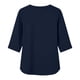 thumbnail image 4 of Mujeres 3/4 Manga de Verano Tops V Cuello Botonado Color Sólido Blusa, Camisetas Casuales de las Mujeres Suelto Ajuste Suave Respirable Primavera de Uso Diario, 4 of 7
