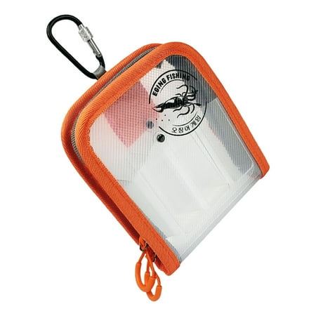 Gieenan Waterproofed Fish Tackle Bag with Two Way Zippers Transparents Fishing Lures Bag
