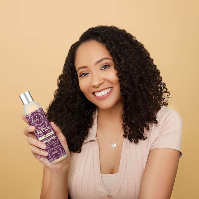 ヘアフレグランス　ローズ　ネロリ　ベルガモット　RUBRIC（ルブリック） TreLuxe ReFlex Curl Styling Serum 8oz, Curl Definition, Elasticity
