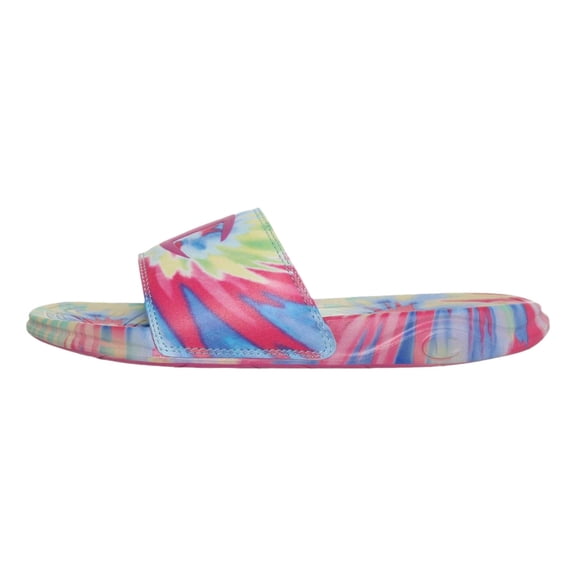 Champion Women's Mega Slide Tie Dye Slide Sandal Pink/Fuchsia CA100506W MX2