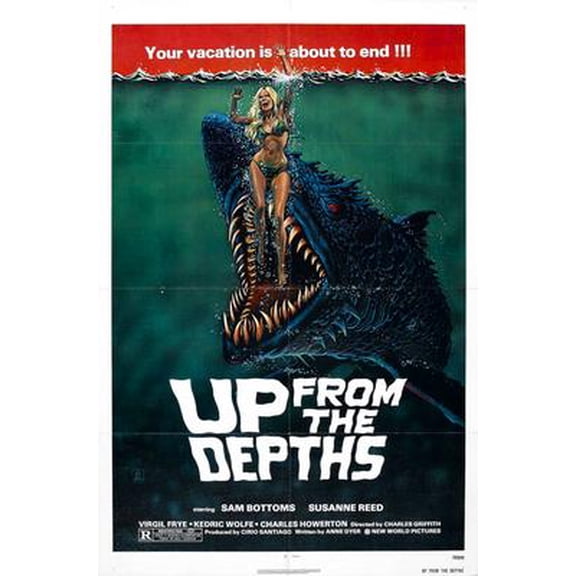 Up From The Depths Movie Poster Art Poster 24x36 Unframed, Age: Adults, Rectangle Z Posters