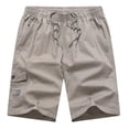 thumbnail image 2 of Men's Big and Tall Elastic Waist Shorts Loose with Pockets, 2 of 6
