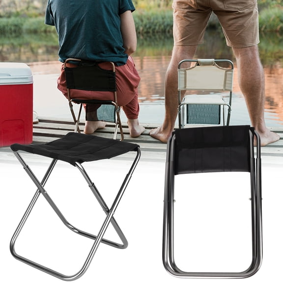 LYUMO Folding Stool Portable Mini Stool Aluminum Alloy Outdoor Chair for Fishing Camping Picnic