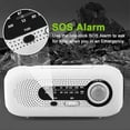 thumbnail image 4 of Solar Radio, Emergency Hand Crank Solar Powered AM/FM Weather Radio, 4 of 5