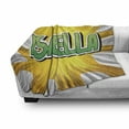 thumbnail image 3 of Isabella Soft Flannel Fleece Blanket, American Birth Name on Retro Style Fun Cartoon Backdrop Poster Design, Cozy Plush for Indoor and Outdoor Use, 70" x 90", Yellow Green and White, by Ambesonne, 3 of 6