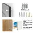 thumbnail image 4 of 14"x19" Acrylic Picture Frame- Clear Floating Design Photo/Custom Art Display, Wall Mount by Lavish Home, 4 of 8