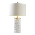 thumbnail image 2 of ORE International ORE-4300T Lampe de Table en Rouleau Baroque Blanc & Or Albâtre, 2 of 2