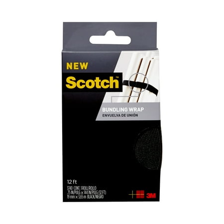 

Scotch Bundling Wrap 0.75 in x 12 feet Black 1 Roll