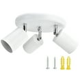 thumbnail image 2 of CEILING SPOTLIGHT HOLDER 3 HEAD ROTATING LAMP BASE FIXTURE FLEXIBLE ROTATION FOR BEDROOM DINING ROOM SHOPPING MALL 85-265V, 2 of 7