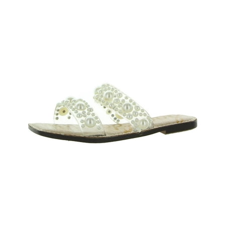

Sam Edelman Womens Eleana Embellished Square Toe Slide Sandals