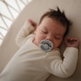 thumbnail image 3 of FRIGG Moon Natural Rubber Baby Pacifier 2-Pack, 0-6 Months, Powder Blue/Slate, 3 of 6
