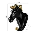 thumbnail image 2 of CSChome Animal Head Shape Wall Mounted Punch Free Non Slip Hook Multi Purpose Clothes Hat Towel and Key Hanger, 2 of 6