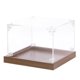 thumbnail image 1 of Caja de exhibición acrílica única de Bargains, caja de exhibición transparente de 6"x6"x4" para organizar almacenamiento a prueba de polvo para coleccionables y figuras de acción, 1 of 7