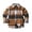 1-11Coffee33, variant on CAIVO Kids Classic Plaid Flannel Coats Casual Outerwear for Boys Girls, Lapel Collar Button Down Long Sleeve Jacket, Lightweight Plaid Coats for Daily Outdoor Activities Relaxed Fit Dailywear