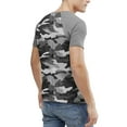 thumbnail image 2 of Ma Croix Mens Contrast Raglan Short Sleeve Baseball T Shirts, 2 of 6