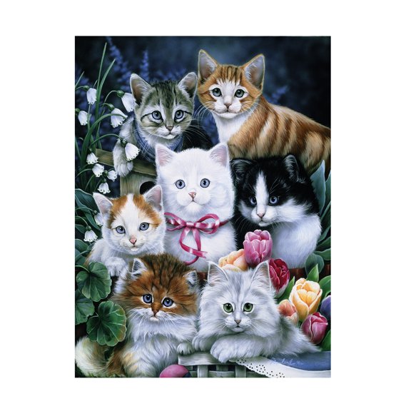 Kittens' Canvas Art by Jenny Newland