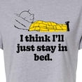 thumbnail image 3 of Peanuts - I Think I'll Stay In Bed - Juniors Cropped Cotton Blend T-Shirt, 3 of 6