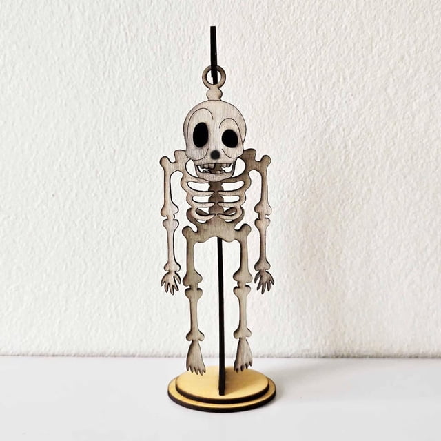 WHEANG On Swing 3D Cut / Cute Halloween Decor/ Halloween Wood Craft/ For / For Glowforge