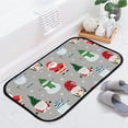 thumbnail image 4 of GZHJMY Bathroom Rugs Mats Non-Slip, Soft Microfiber Absorbent Bath Mats for Shower Bathtubs, Christmas Gnomes Snowman Indoor Entrance Door Mats Bedroom Laundry 31”x20” Carpet Runner, 4 of 7